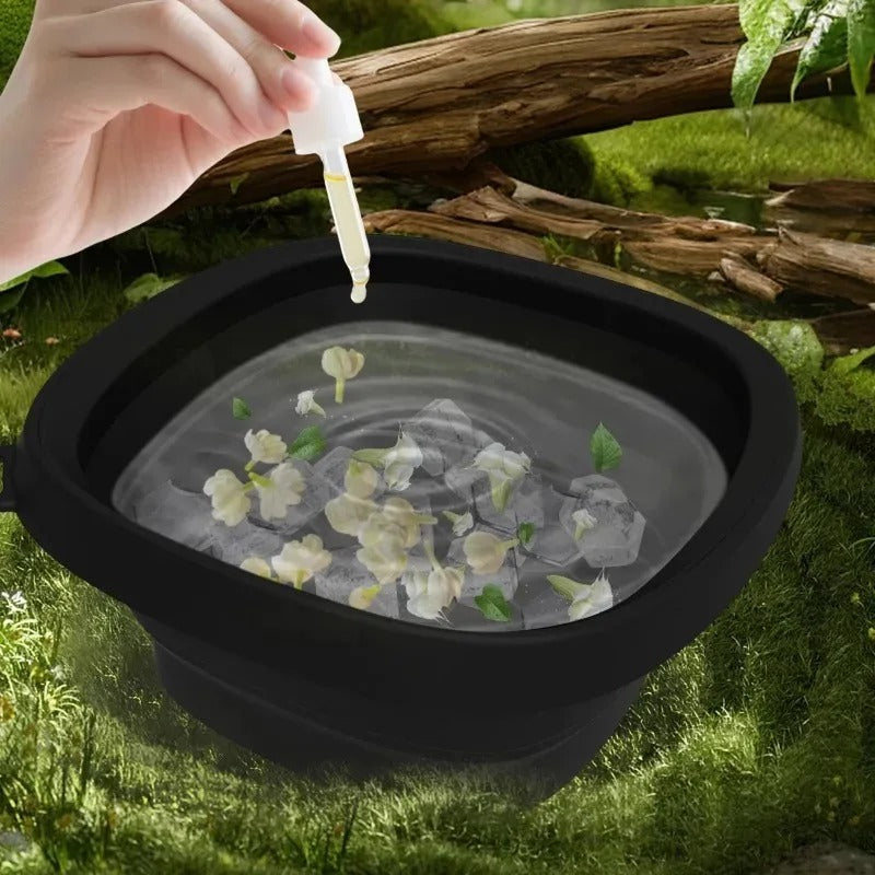 Foldable Silicone Facial Ice Bath